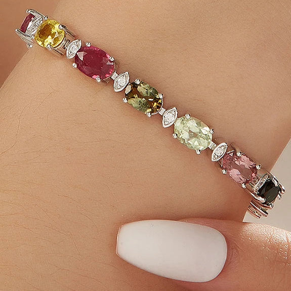 Mixed Tourmaline Bracelet-ToShay.org
