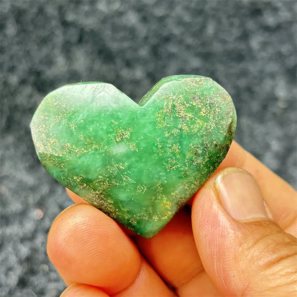 Green Emerald Stone Heart-ToShay.org