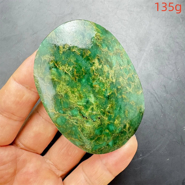 Green Verdite Palm Stone-ToShay.org