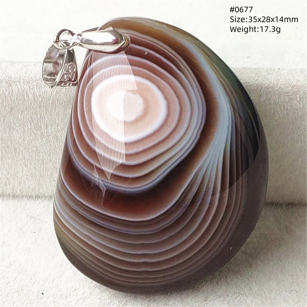 Grey Lace Agate Pendant-ToShay.org