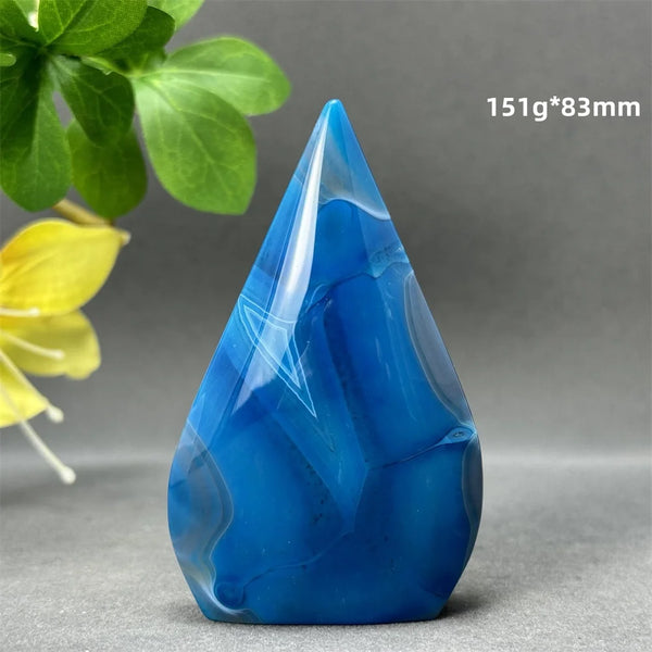 Blue Striped Agate Torch-ToShay.org