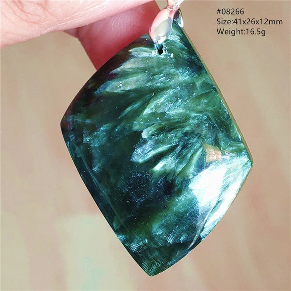Green Seraphinite Pendant-ToShay.org