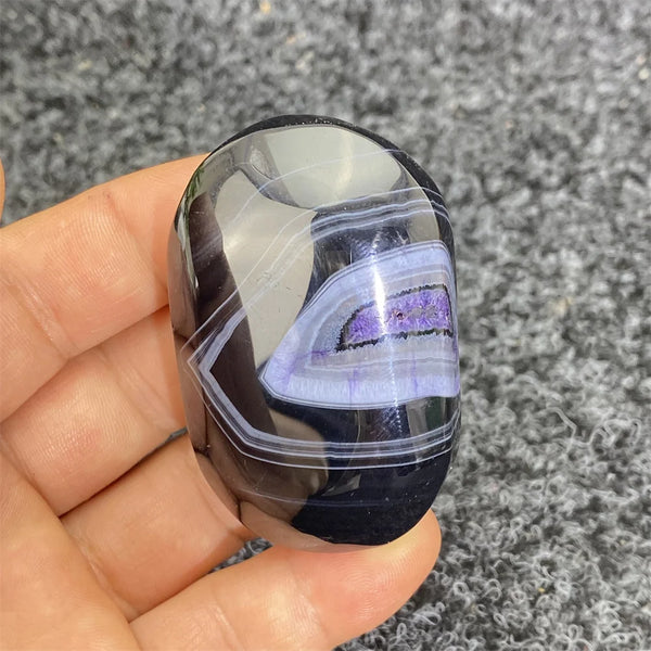 Purple Black Amethyst Agate-ToShay.org