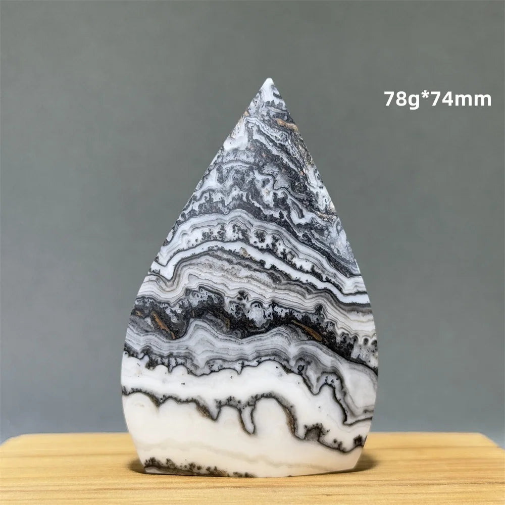 Grey Striped Agate Torch-ToShay.org
