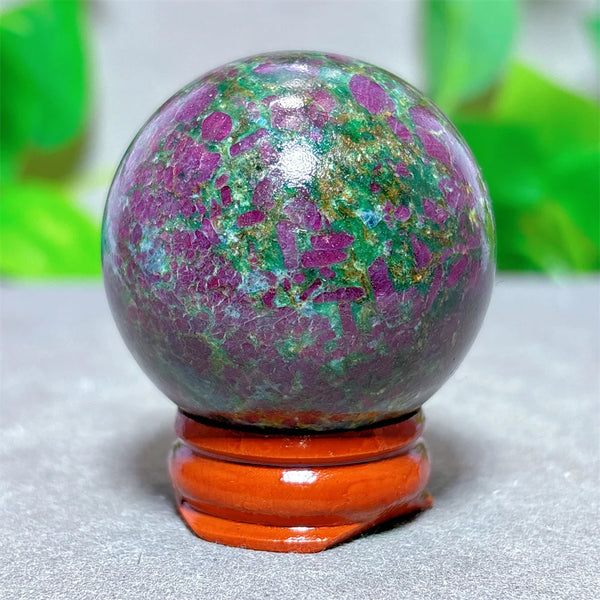 Green Ruby Zoisite Ball-ToShay.org