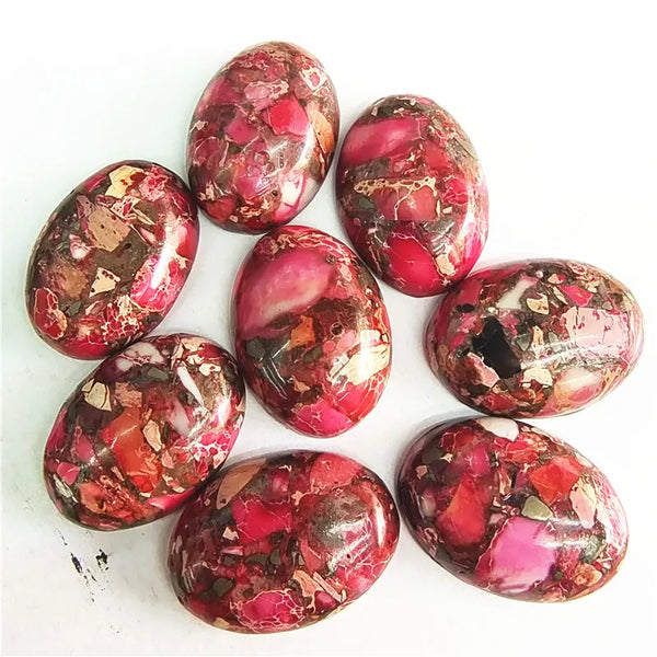 Mixed Imperial Jasper Cabochons-ToShay.org