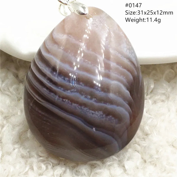 Grey Lace Agate Pendant-ToShay.org