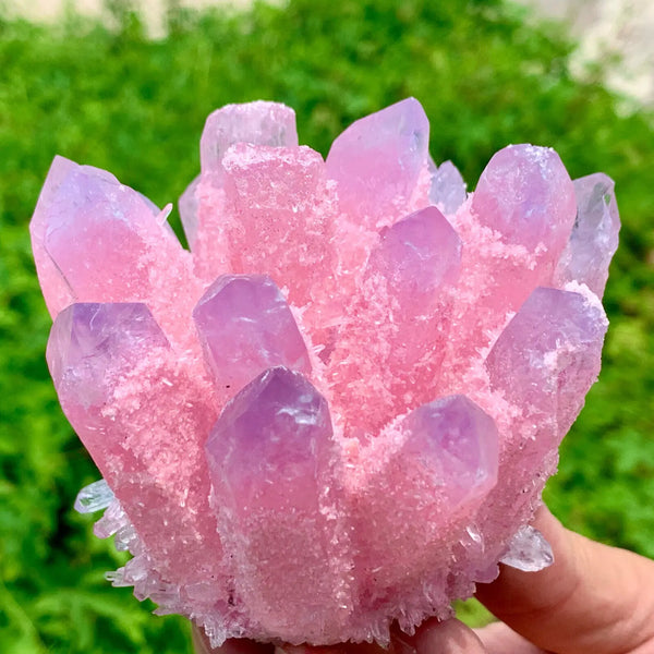 Pink Phantom Quartz Cluster-ToShay.org