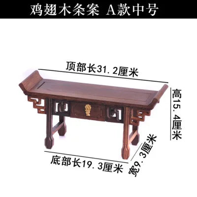 Redwood Display Table Stand-ToShay.org