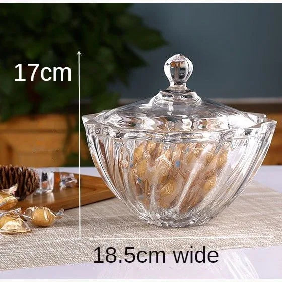 Crystal Glass Candy Jar-ToShay.org