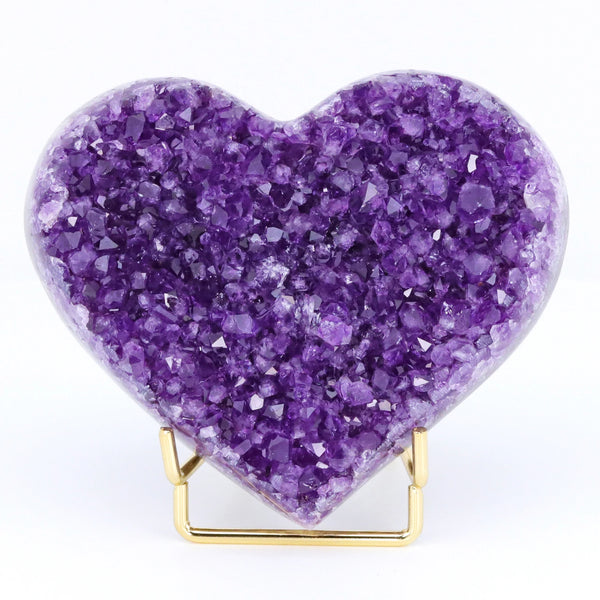 Purple Agate Amethyst Heart-ToShay.org
