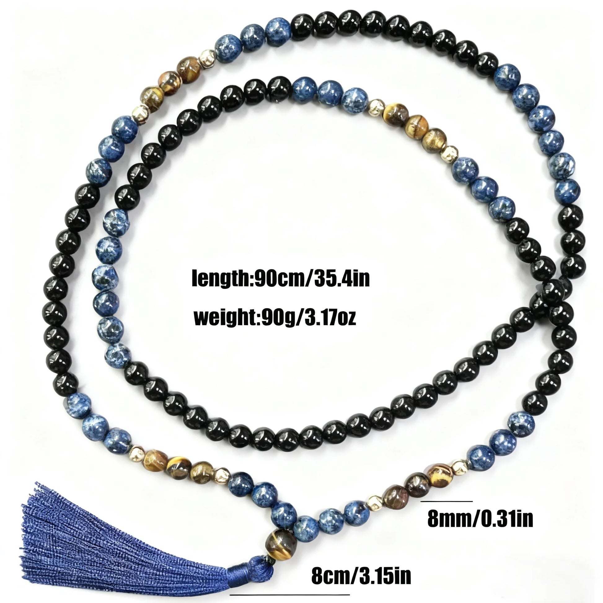 Blue Tiger Eye Mala Beads-ToShay.org