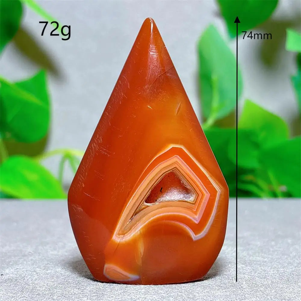 Orange Carnelian Quartz Flame-ToShay.org