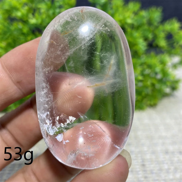 Clear Crystal Palm Stone-ToShay.org