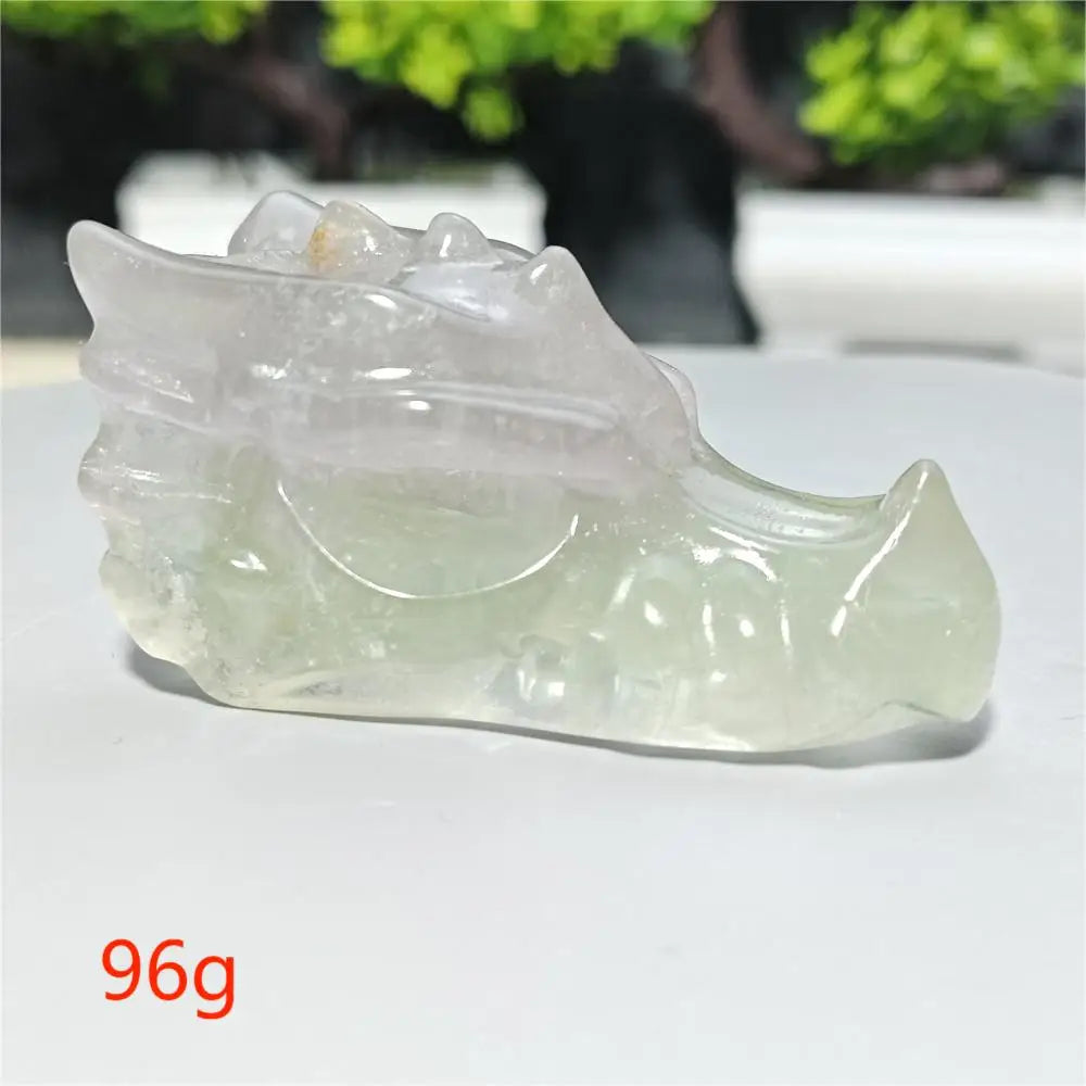 Rainbow Fluorite Dragon Skull-ToShay.org