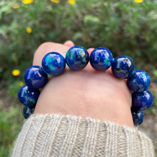 Blue Malachite Azurite Bracelet-ToShay.org
