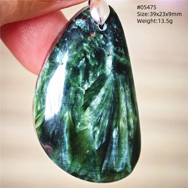 Green Seraphinite Pendant-ToShay.org