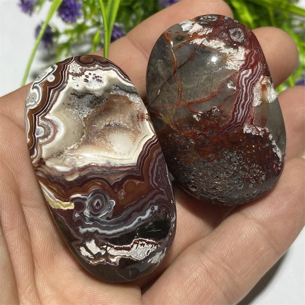 Red Agate Palm Stone-ToShay.org