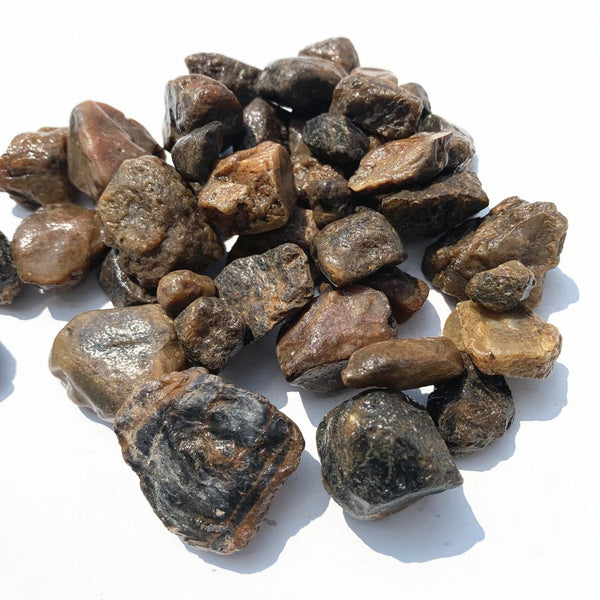 Brown Corundum Tumbled Stones-ToShay.org