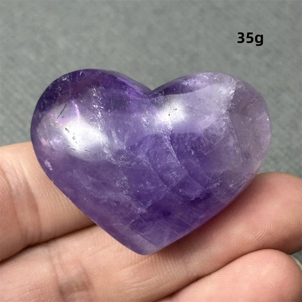 Purple Amethyst Heart-ToShay.org