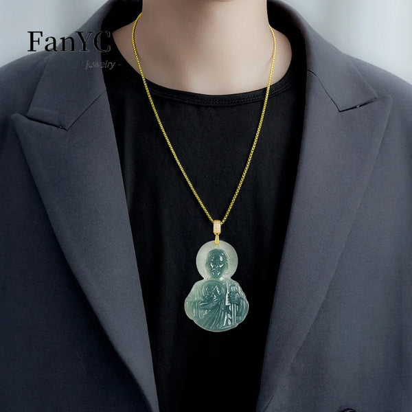 Blue Jadeite Jude Pendant-ToShay.org