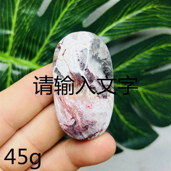 Red Crazy Agate Palm Stone-ToShay.org