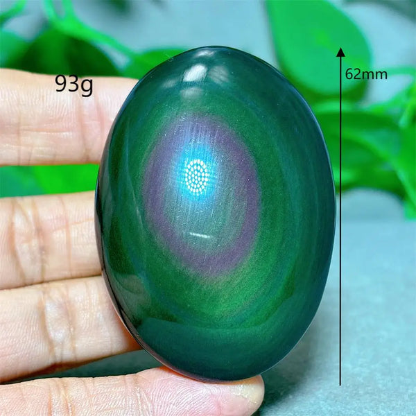 Rainbow Obsidian Palm Stone-ToShay.org