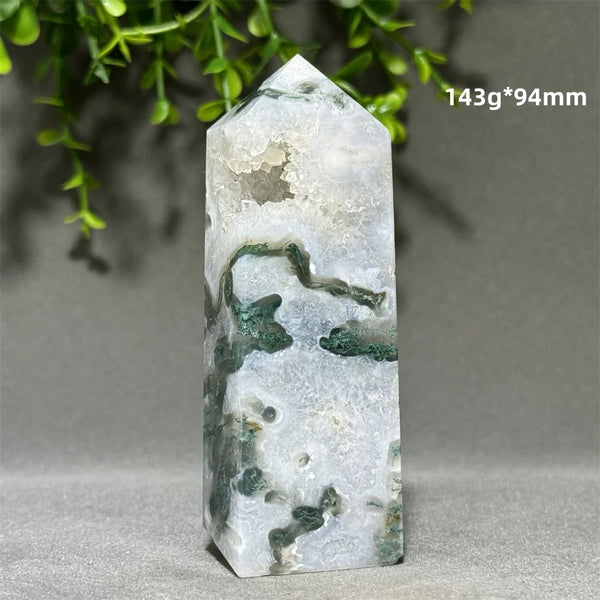 Green Aquatic Agate Tower-ToShay.org