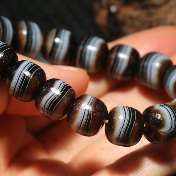 Tibetan Agate Dzi Bracelet-ToShay.org