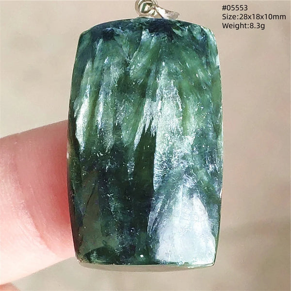 Green Seraphinite Pendant-ToShay.org