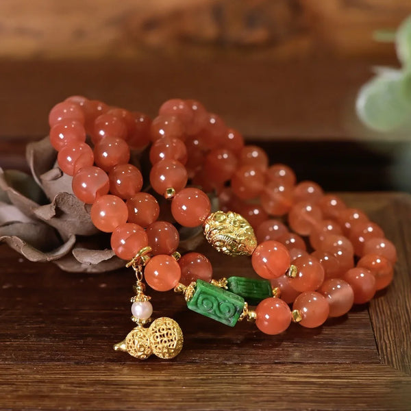 Red Agate Wrap Bracelet-ToShay.org