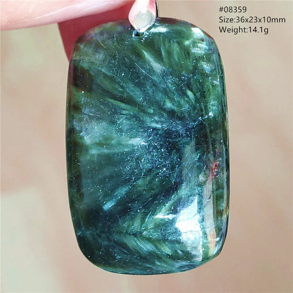 Green Seraphinite Pendant-ToShay.org
