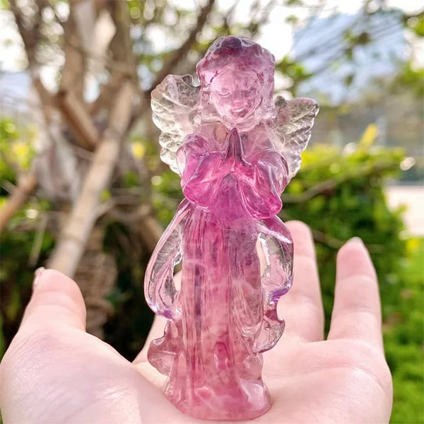 Purple Rainbow Fluorite Angel-ToShay.org