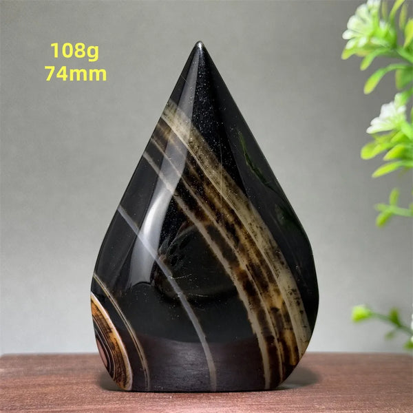 Black Striped Agate Torch-ToShay.org