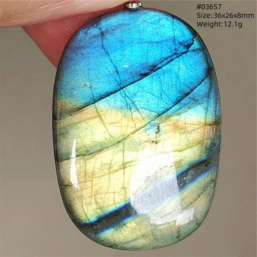 Blue Purple Labradorite Pendant-ToShay.org