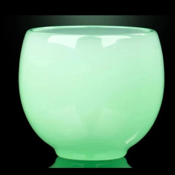 Green Porcelain Tea Cups-ToShay.org