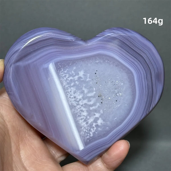 Purple Agate Geode Heart-ToShay.org