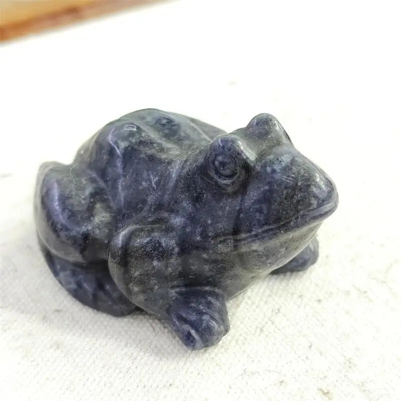 Purple Quartz Stone Frog-ToShay.org
