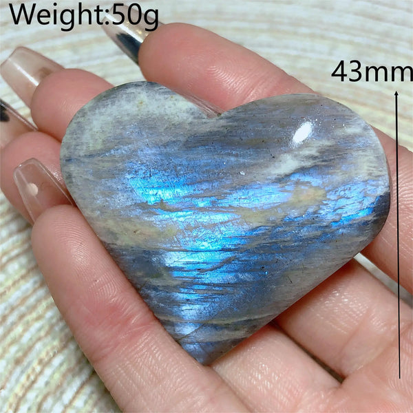 Blue Rainbow Moonstone Hearts-ToShay.org