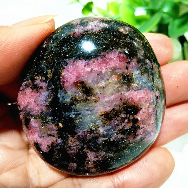 Pink Rosestone Palm Stone-ToShay.org