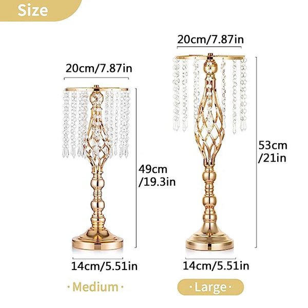 Gold Crystal Candle Stand-ToShay.org