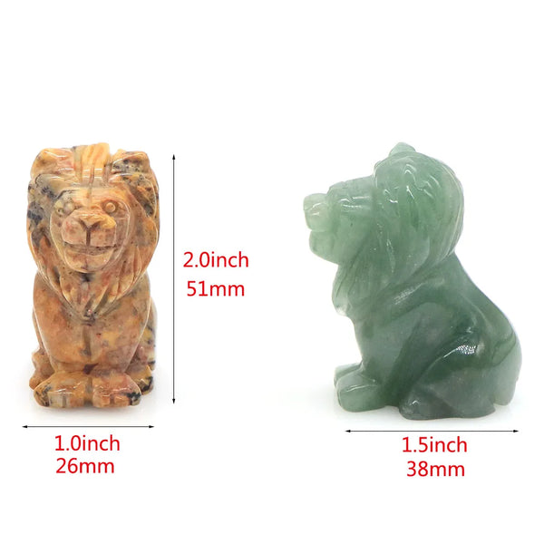 Mixed Crystal Lion Statue-ToShay.org