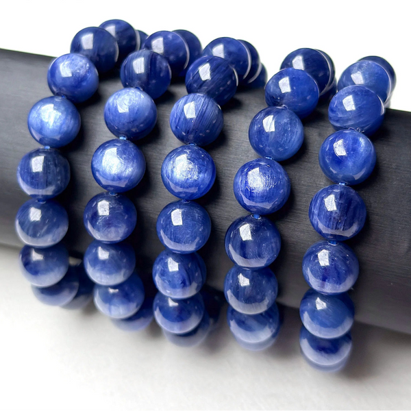 Blue Kyanite Bead Bracelet-ToShay.org
