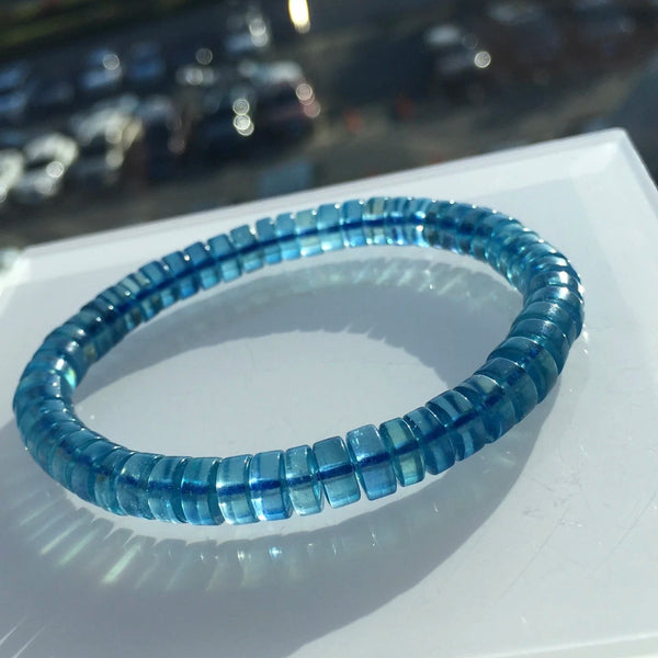 Blue Aquamarine Bracelet-ToShay.org