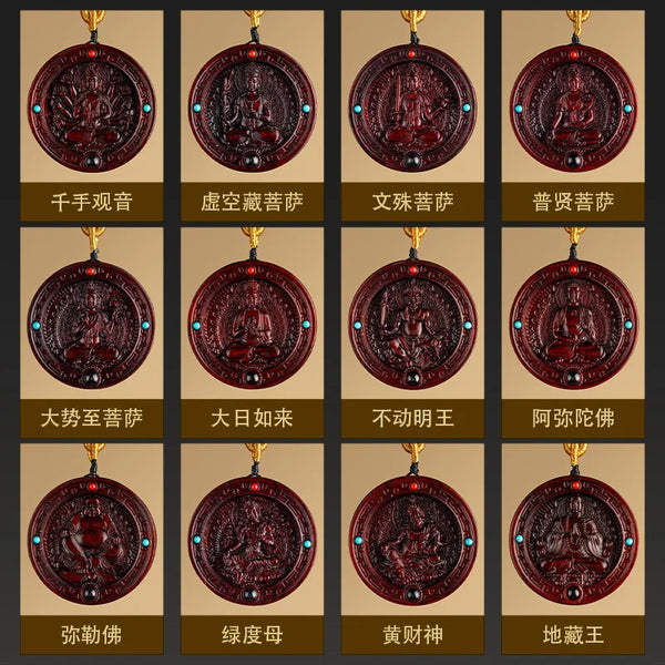 Sandalwood Ksitigarbha Pendant-ToShay.org