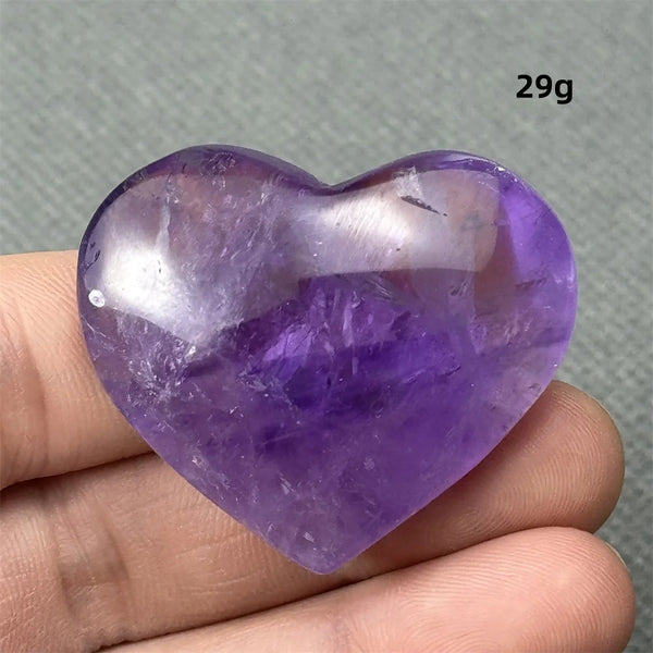 Purple Amethyst Heart-ToShay.org