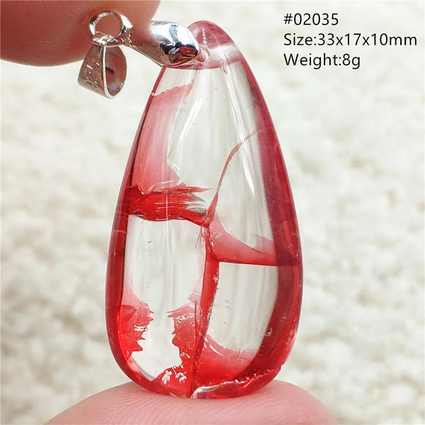 Red Limonite Quartz Pendant-ToShay.org