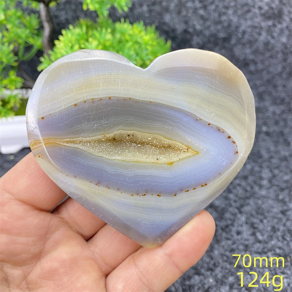 Blue Agate Geode Heart-ToShay.org