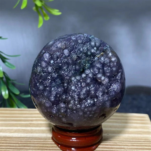 Purple Grape Agate Ball-ToShay.org
