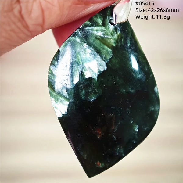 Green Seraphinite Pendant-ToShay.org